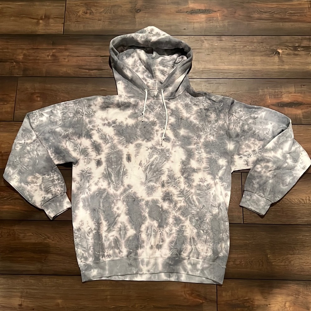 Artist Union Grey/Gray Tye-Die Hoodie Size Large